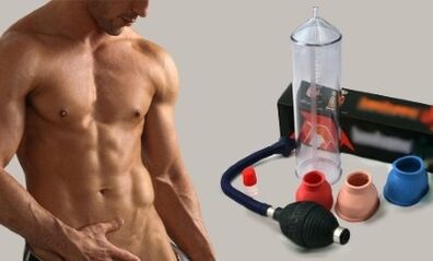 Pompa untuk memperbesar ukuran penis pria
